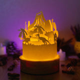 Dinosaurs- 3D Dome Lantern File - Cricut File - LightBoxGoodMan
