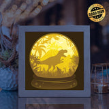 Dinosaurs 4 – Paper Cut Light Box File - Cricut File - 8x8 inches - LightBoxGoodMan - LightboxGoodman