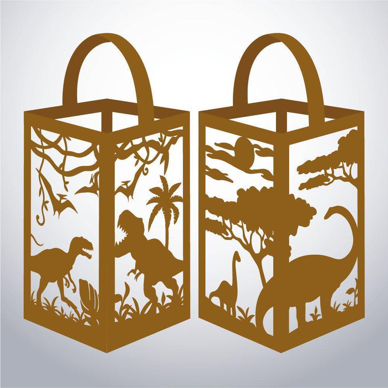 Dinosaurs - Paper Cut Lantern File - Cricut File - 10x16cm - LightBoxGoodMan - LightboxGoodman