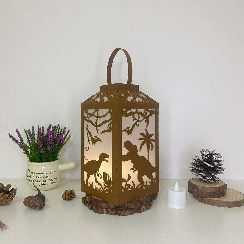 Dinosaurs - Paper Cut Lantern File - Cricut File - 10x20cm - LightBoxGoodMan - LightboxGoodman
