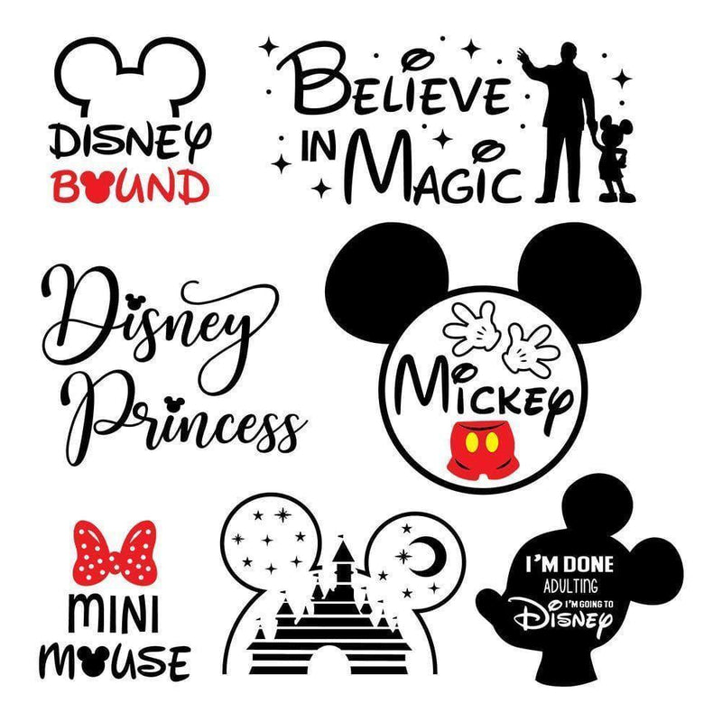 Disney 1 - Cricut File - Svg, Png, Dxf, Eps - LightBoxGoodMan - LightboxGoodman