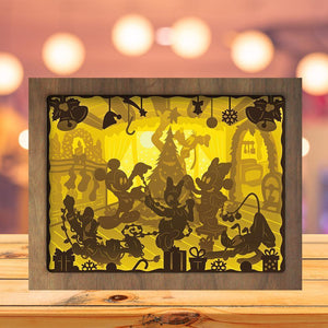 Disney Christmas - Paper Cutting Light Box - LightBoxGoodman - LightboxGoodman