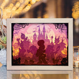 Disney Halloween – Paper Cut Light Box File - Cricut File - 20x26cm - LightBoxGoodMan