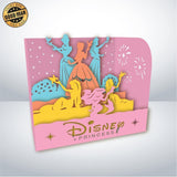 Disney Princess - Paper Cut Mini-Showcase File - Cricut File - 10x12cm - LightBoxGoodMan - LightboxGoodman