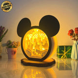 Disney Villain - Paper Cut Mickey Mouse Light Box File - Cricut File - 6,3x7,3 Inches - LightBoxGoodMan - LightboxGoodman