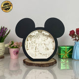 Disney Villain - Paper Cut Mickey Mouse Light Box File - Cricut File - 6,3x7,3 Inches - LightBoxGoodMan - LightboxGoodman