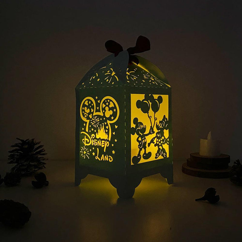 Disneyland - Paper Cut Lantern File - Cricut File - 10,5x20,6cm - LightBoxGoodMan - LightboxGoodman