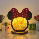 Disneyland - Paper Cut Minnie Mouse Light Box File - Cricut File - 7x7,3 Inches - LightBoxGoodMan