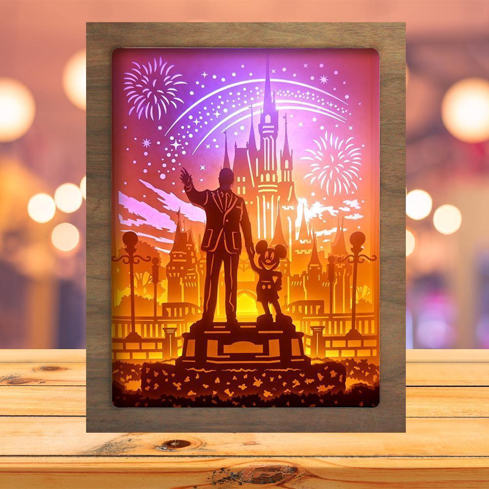 Disneyland - Paper Cutting Light Box - LightBoxGoodman