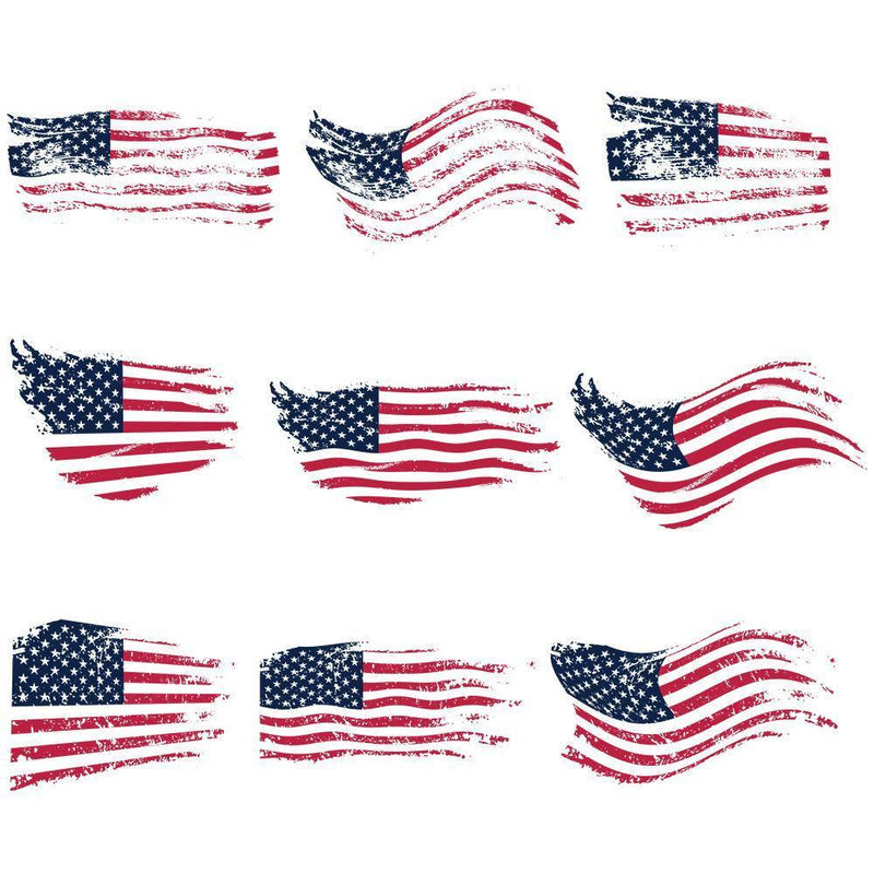 Distressed American Flag - Cricut File - Svg, Png, Dxf, Eps - LightBoxGoodMan - LightboxGoodman