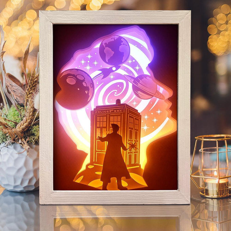 Doctor Who 1 – Paper Cut Light Box File - Cricut File - 20x26cm - LightBoxGoodMan - LightboxGoodman