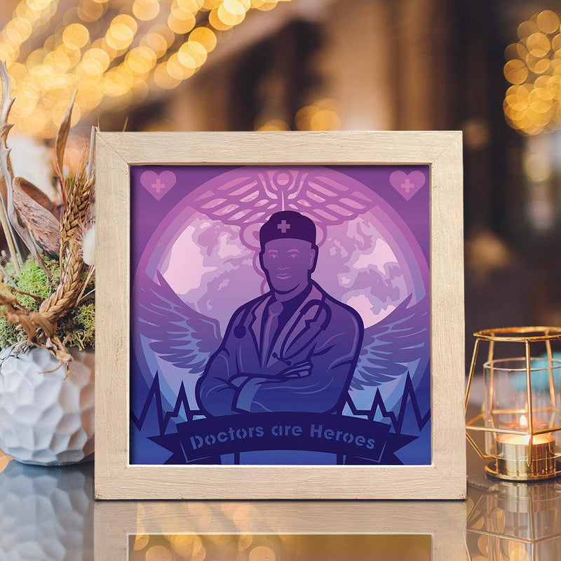 Doctors – Paper Cut Light Box File - Cricut File - 20x20cm - LightBoxGoodMan - LightboxGoodman