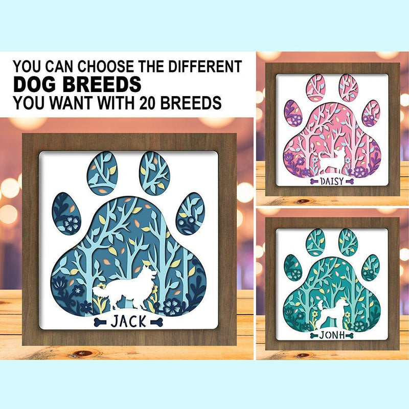 Dog Bundle – Paper Cut Light Box File - Cricut File - 8x8 inches - LightBoxGoodMan - LightboxGoodman