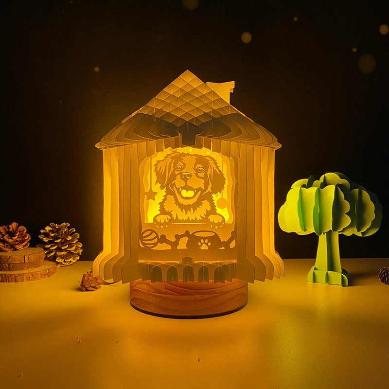 Dog - House Pop-Up File - Cricut File - LightBoxGoodMan - LightboxGoodman