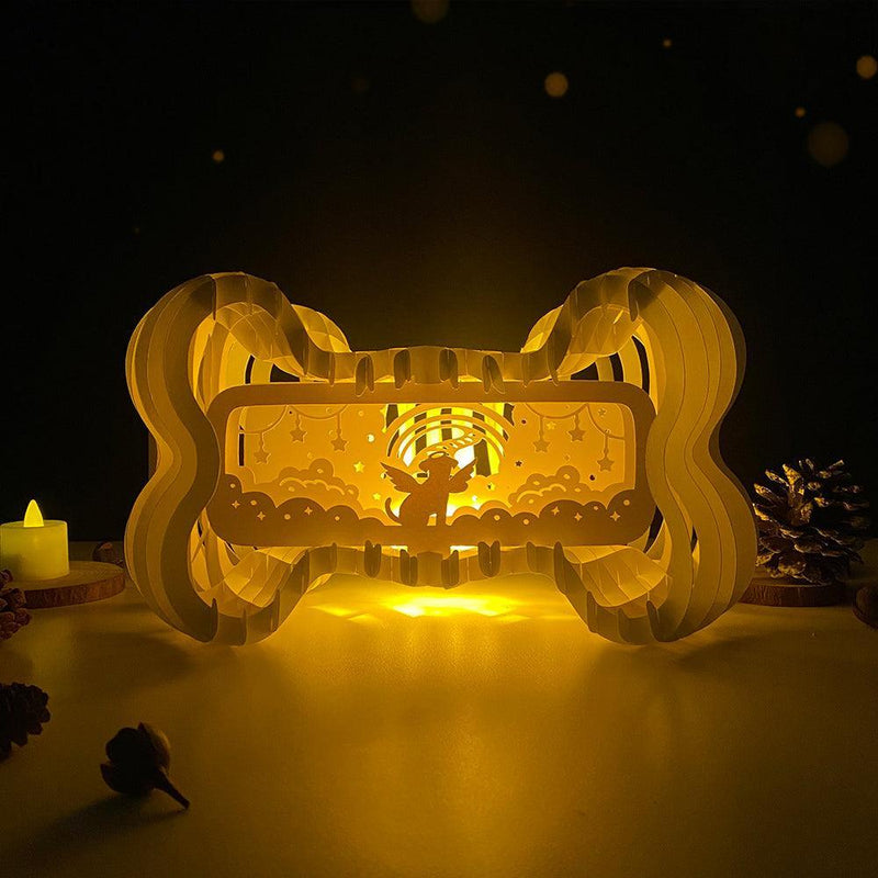 Dog Memorial - Bone Pop-Up File - Cricut File - LightBoxGoodMan - LightboxGoodman