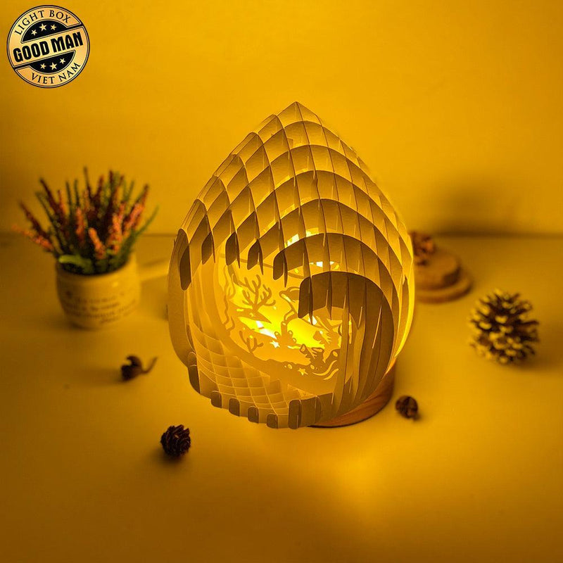 Dolphin - 3D Pop-up Light Box Droplet File - Cricut File - LightBoxGoodMan - LightboxGoodman