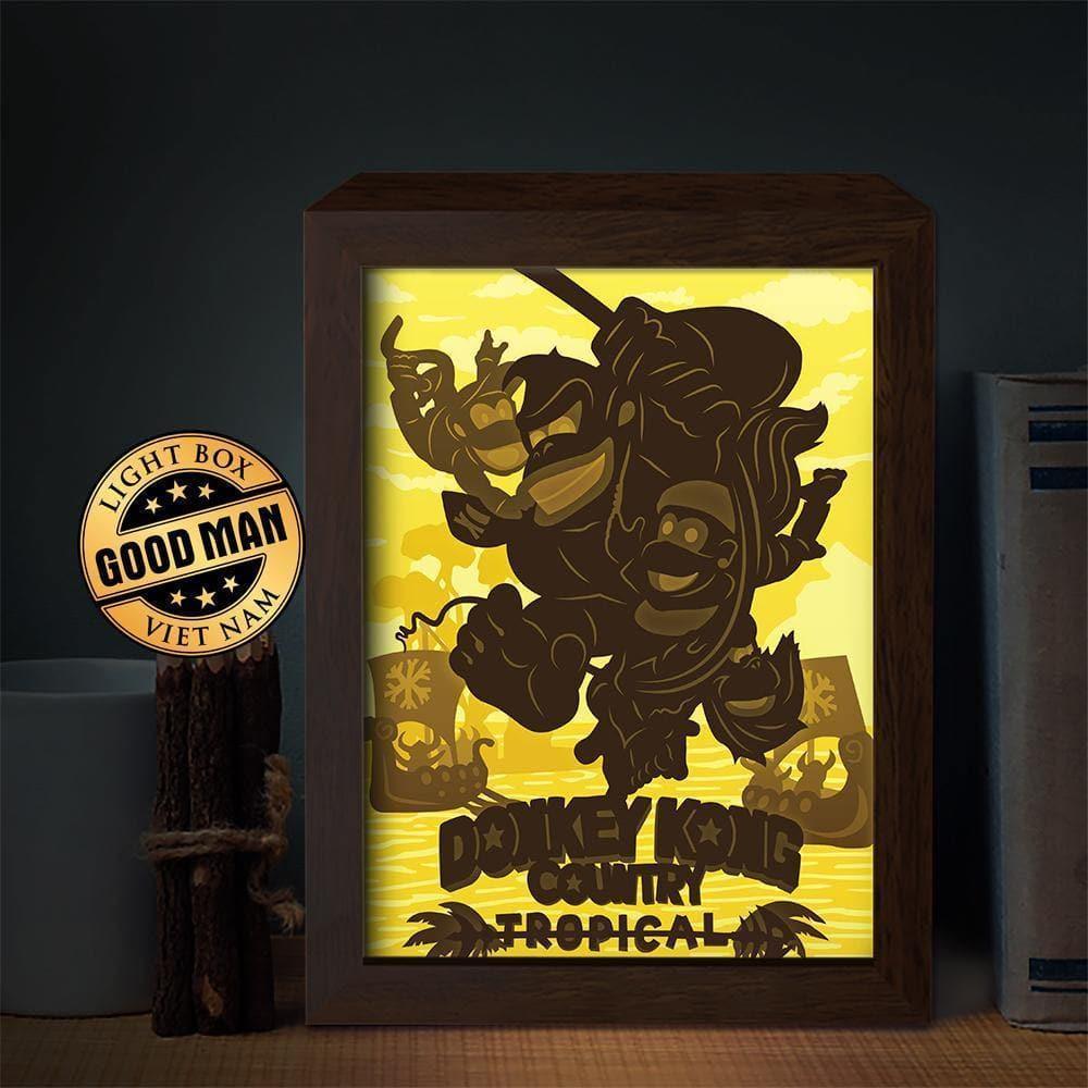 Donkey Kong – Paper Cut Light Box File - Cricut File - 20x26cm - LightBoxGoodMan - LightboxGoodman