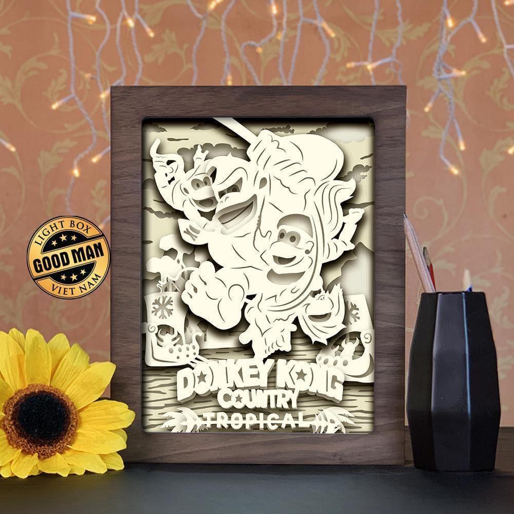 Donkey Kong - Paper Cutting Light Box - LightBoxGoodman - LightboxGoodman