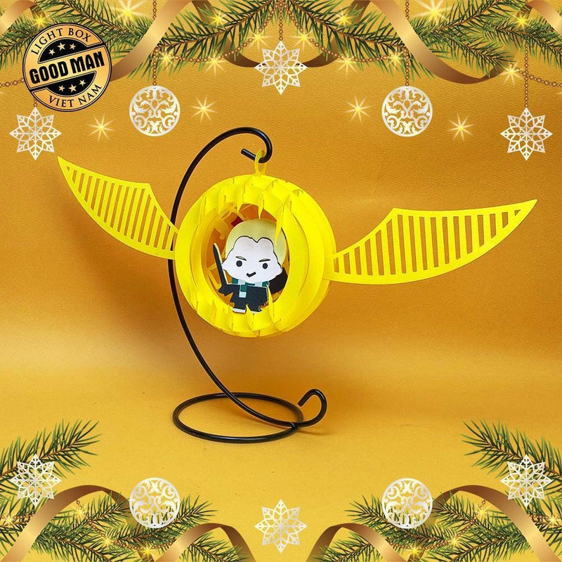 Draco Malfoy - 3D Pop-up Light Box Ornament File - Cricut File - LightBoxGoodMan - LightboxGoodman