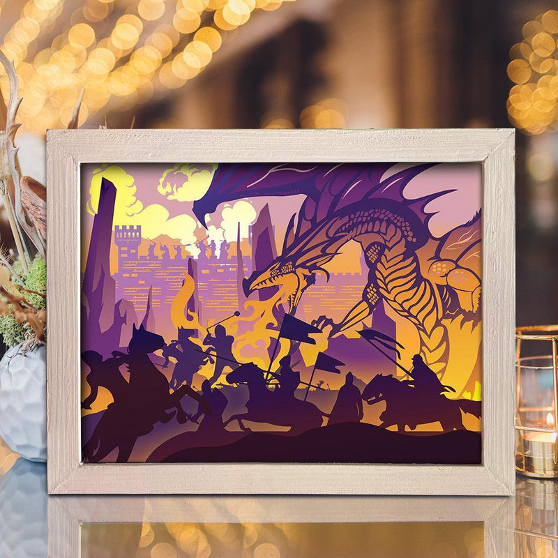 Dragon 1 – Paper Cut Light Box File - Cricut File - 20x26cm - LightBoxGoodMan - LightboxGoodman