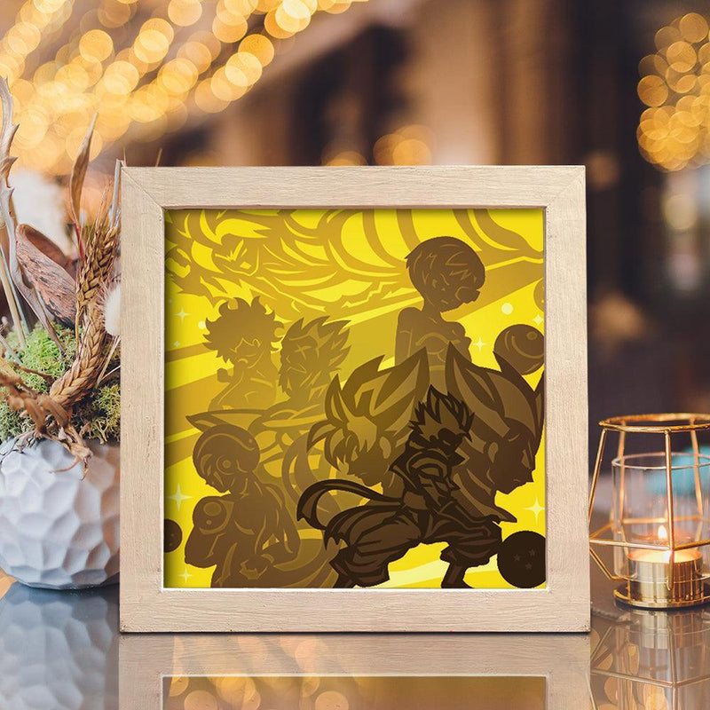 Dragon Ball 2 - Paper Cut Light Box File - Cricut File - 20x20cm - LightBoxGoodMan - LightboxGoodman