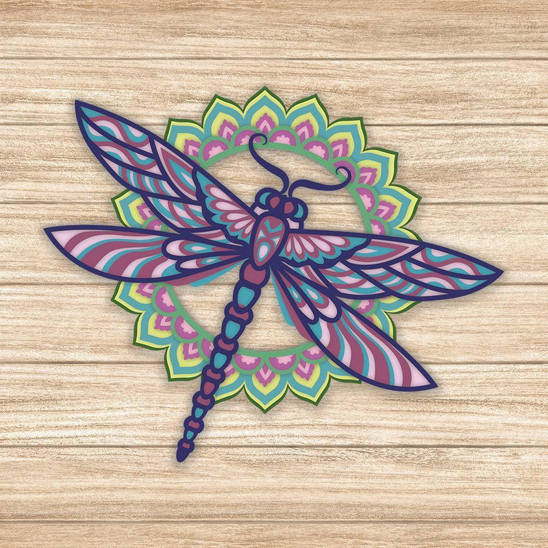 Dragonfly - Paper 3D Layered File - Cricut File - 19x16cm - LightBoxGoodMan - LightboxGoodman