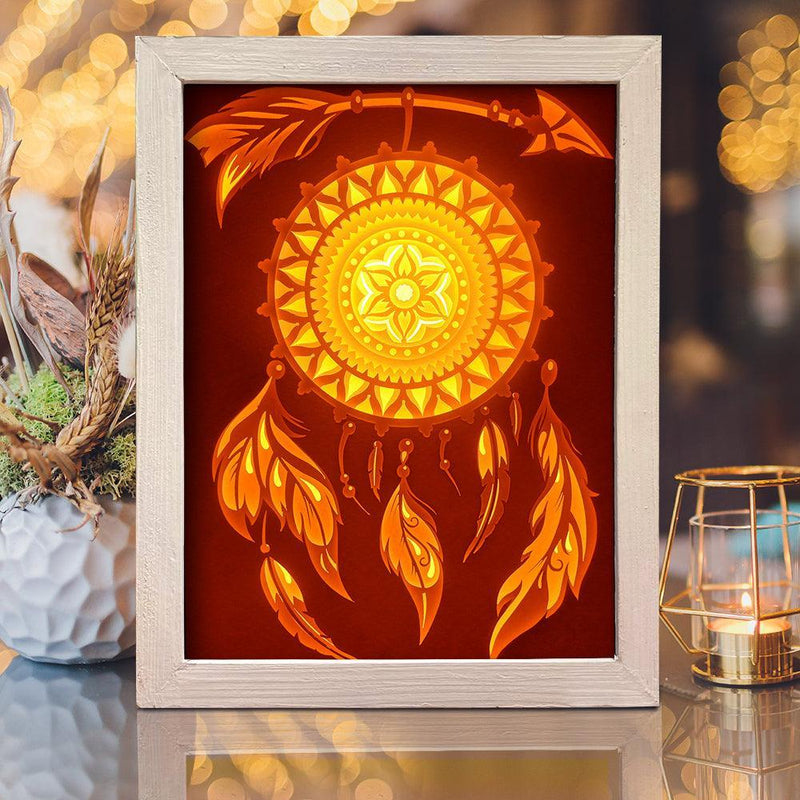 Dreamcatcher – Paper Cut Light Box File - Cricut File - 20x26cm - LightBoxGoodMan - LightboxGoodman