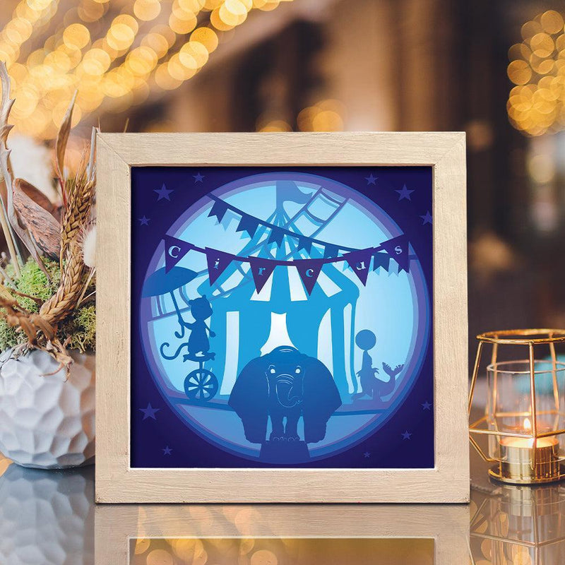 Dumbo 1 – Paper Cut Light Box File - Cricut File - 20x20cm - LightBoxGoodMan - LightboxGoodman