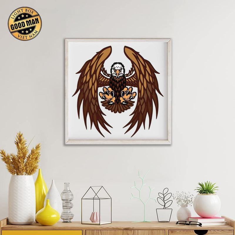 Eagle 2 - Paper 3D Layered File - Cricut File - 20x17cm - LightBoxGoodMan - LightboxGoodman