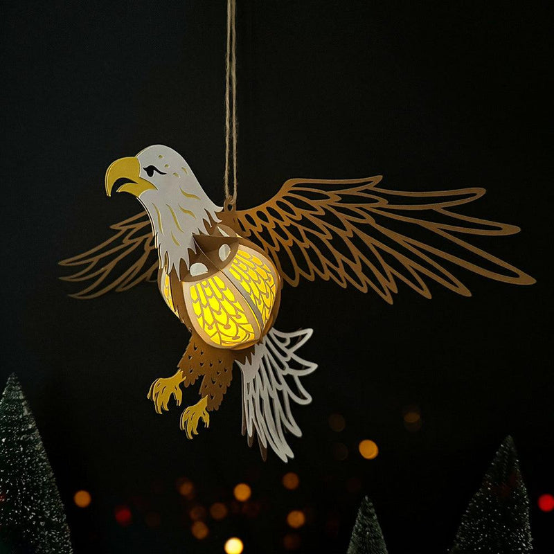Eagle - 3D Eagle Lantern File - 10.5x11.7" - Cricut File - LightBoxGoodMan - LightboxGoodman
