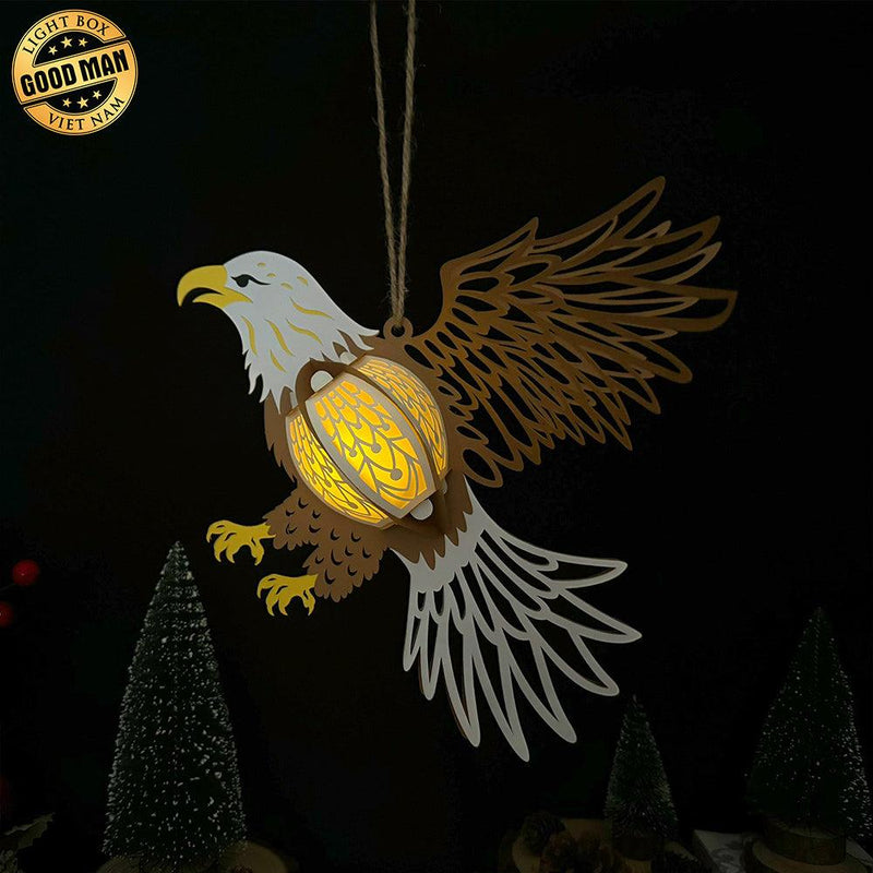 Eagle - 3D Eagle Lantern File - 10.5x11.7" - Cricut File - LightBoxGoodMan - LightboxGoodman