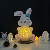 Easter 1 - Easter Bunny 3D Lantern File - 7.7x11.2" - Cricut File - LightBoxGoodMan - LightboxGoodman