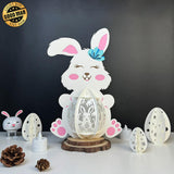 Easter 1 - Easter Bunny 3D Lantern File - 7.7x11.2" - Cricut File - LightBoxGoodMan - LightboxGoodman