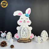 Easter 1 - Easter Bunny 3D Lantern File - Cricut File - 7.7x11.2" - LightBoxGoodMan - LightboxGoodman