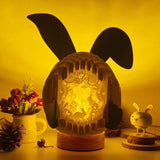 Easter 1 - Easter Bunny 3D Pop-up File - Cricut File - 12.6x7.5" - LightBoxGoodMan - LightboxGoodman