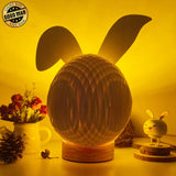 Easter 1 - Easter Bunny 3D Pop-up File - Cricut File - 12.6x7.5" - LightBoxGoodMan - LightboxGoodman