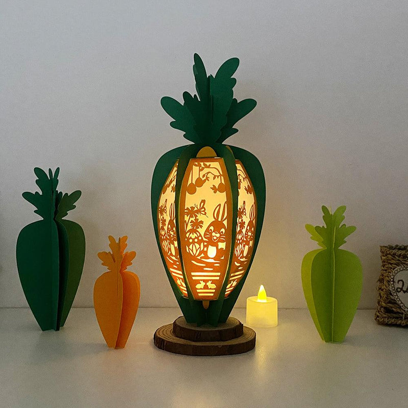 Easter 1 - Easter Carrot 3D Lantern File - 4.5x10.3" - Cricut File - LightBoxGoodMan - LightboxGoodman