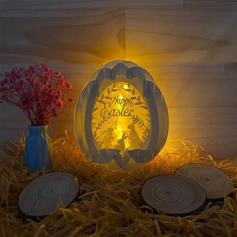 Easter 1 - Easter Egg 3D Pop-up File - Cricut File - 5.8x4.8" - LightBoxGoodMan - LightboxGoodman