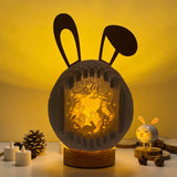 Easter 1 - Easter Rabbit 3D Pop-up File - Cricut File - 12.9x7.45