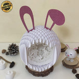 Easter 1 - Easter Rabbit 3D Pop-up File - Cricut File - 12.9x7.45" - LightBoxGoodMan - LightboxGoodman