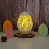 Easter 1 - Easter Small Egg 3D Lantern File - Cricut File - 5.1x3.8" - LightBoxGoodMan - LightboxGoodman