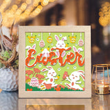 Easter 16 – Paper Cut Light Box File - Cricut File - 8x8 Inches - LightBoxGoodMan
