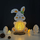 Easter 2 - Easter Bunny 3D Lantern File - 7.7x11.2" - Cricut File - LightBoxGoodMan - LightboxGoodman