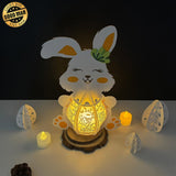 Easter 2 - Easter Bunny 3D Lantern File - Cricut File - 7.7x11.2" - LightBoxGoodMan - LightboxGoodman