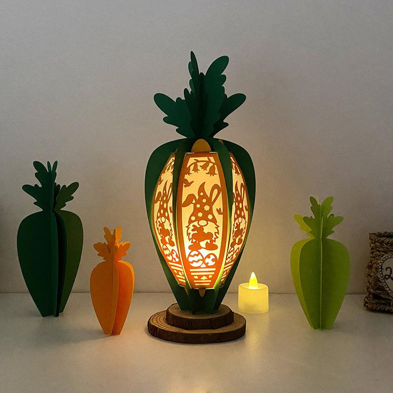 Easter 2 - Easter Carrot 3D Lantern File - 4.5x10.3" - Cricut File - LightBoxGoodMan - LightboxGoodman