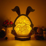 Easter 2 - Paper Cut Bunny Light Box File - Cricut File - 19x24.5cm - LightBoxGoodMan