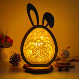 Easter 2 - Paper Cut Bunny Light Box File - Cricut File - 6.4x10.9 Inches - LightBoxGoodMan