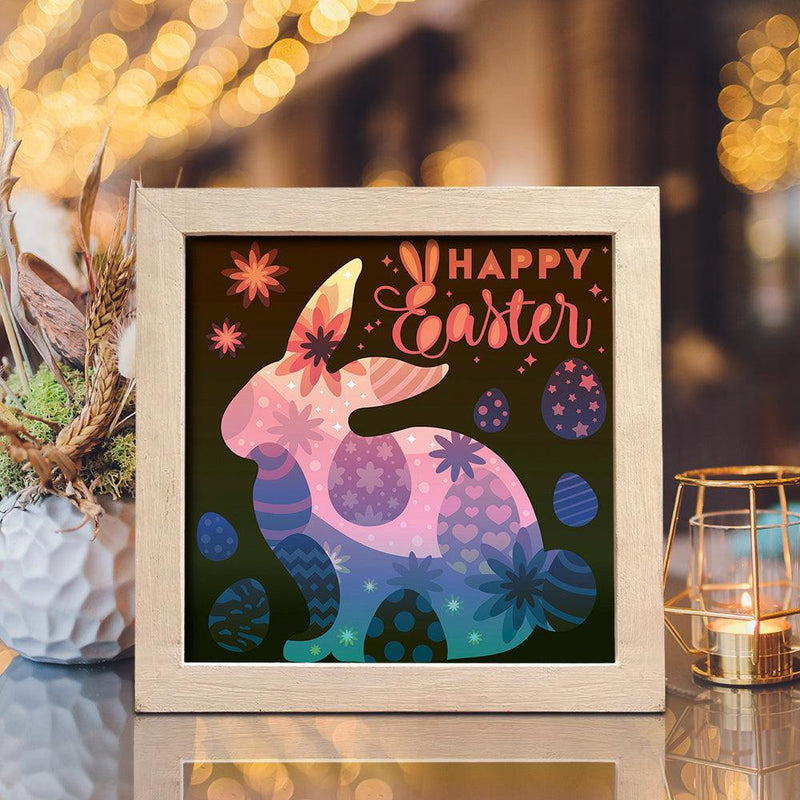 Easter 2 – Paper Cut Light Box File - Cricut File - 8x8 inches - LightBoxGoodMan - LightboxGoodman