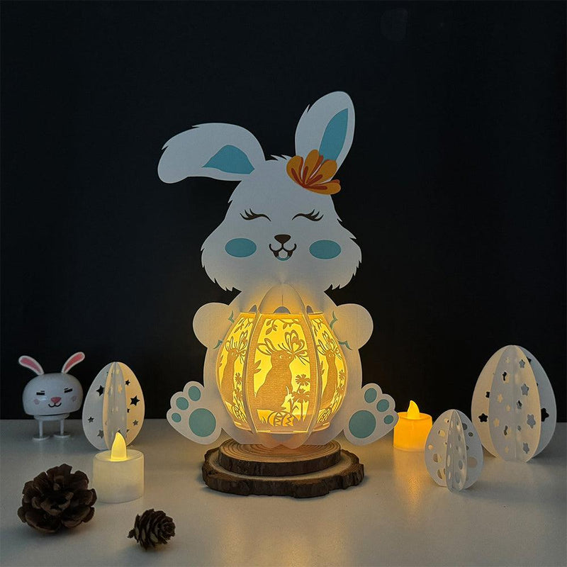 Easter 3 - Easter Bunny 3D Lantern File - 7.7x11.2" - Cricut File - LightBoxGoodMan - LightboxGoodman
