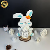 Easter 3 - Easter Bunny 3D Lantern File - 7.7x11.2" - Cricut File - LightBoxGoodMan - LightboxGoodman
